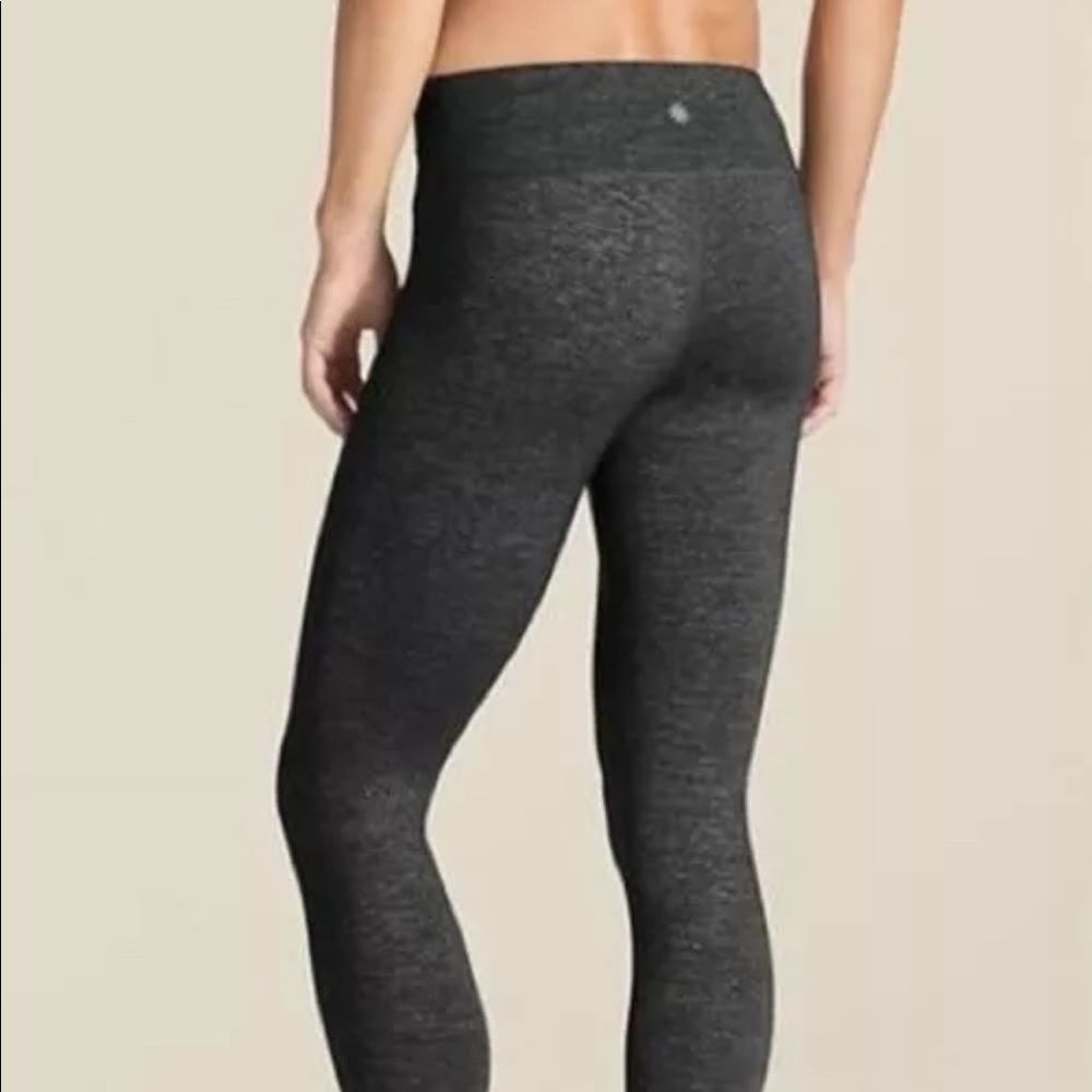 Athleta Quest Chaturanga Tight Heathered Black